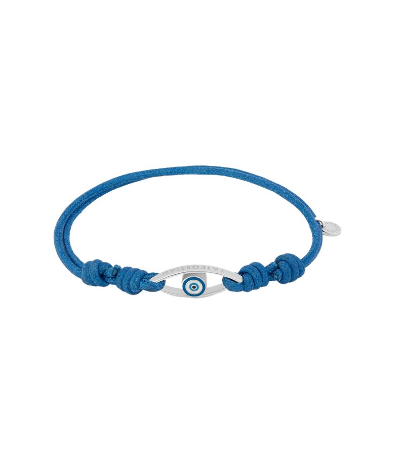Evil Eye Bracelet Cord in Blue