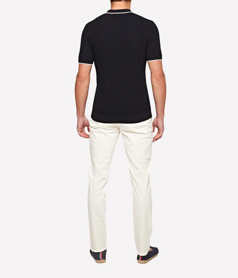 Fallon tailored-fit Sea Mist trousers made from stretch cotton with adjustable side fasteners, reinforced pockets, and a garment-dyed finish for a relaxed yet polished look.