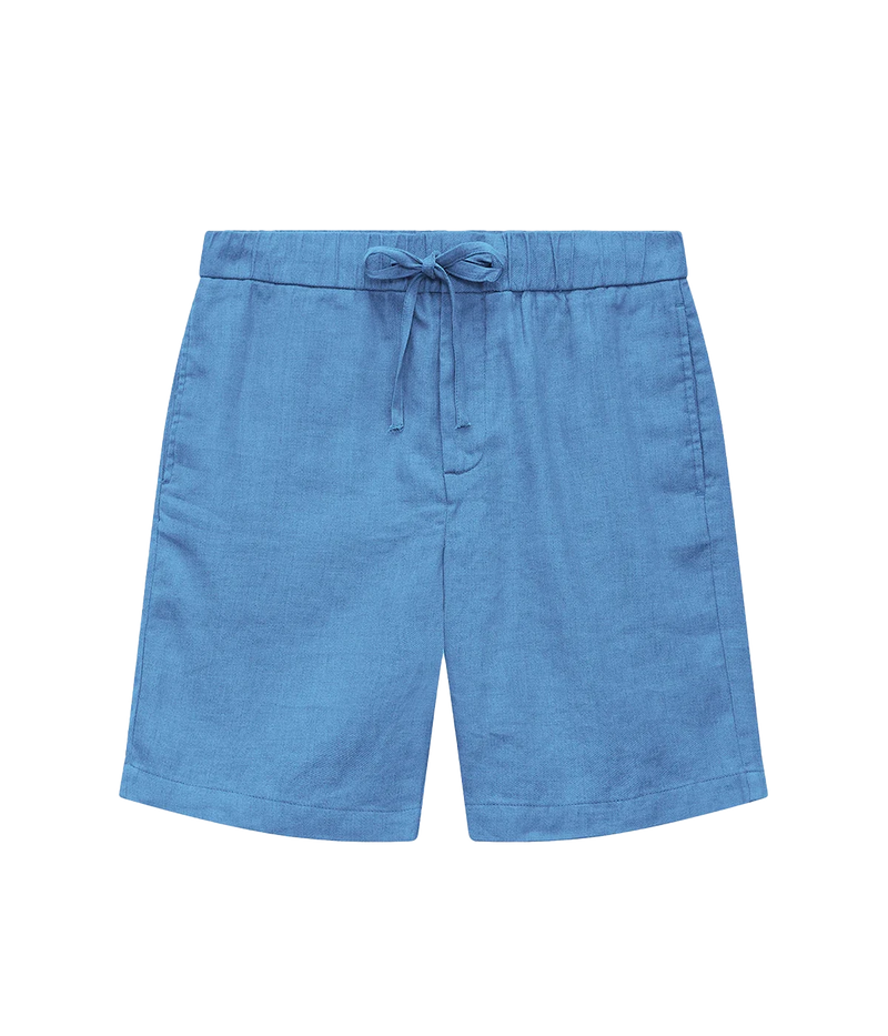 Felipe Linen Short in Chateau Blue