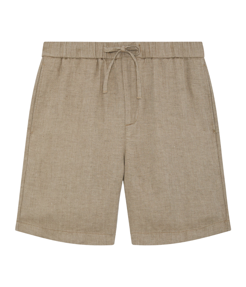 Felipe Linen Short in Khaki