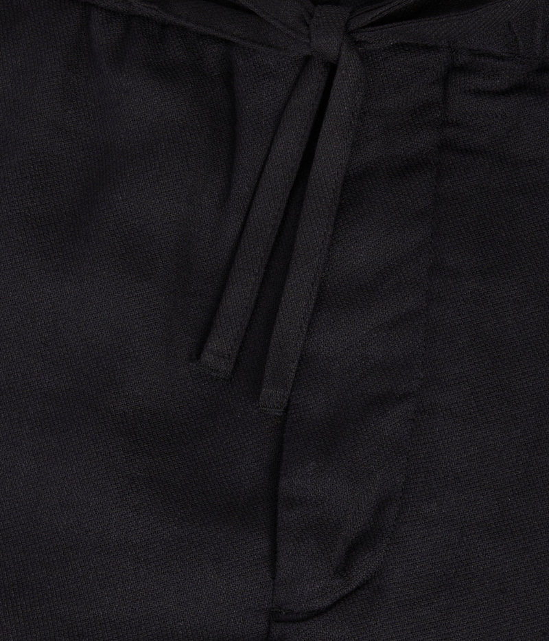Felipe Linen Short in Black