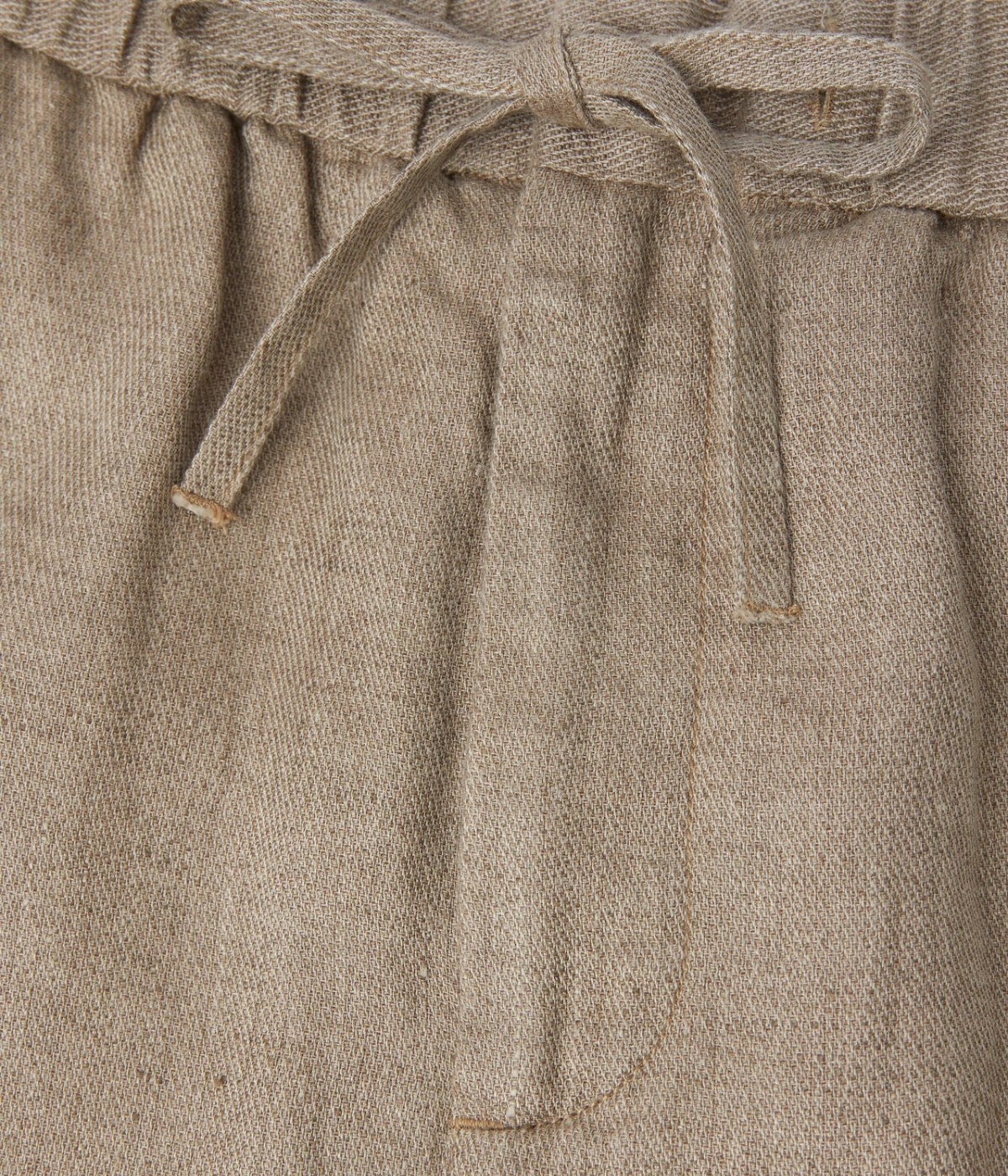 Felipe Linen Short in Khaki