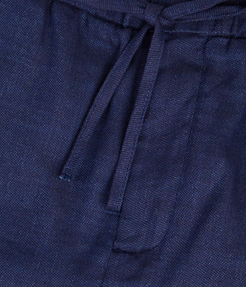 Felipe Linen Short in Navy Blue