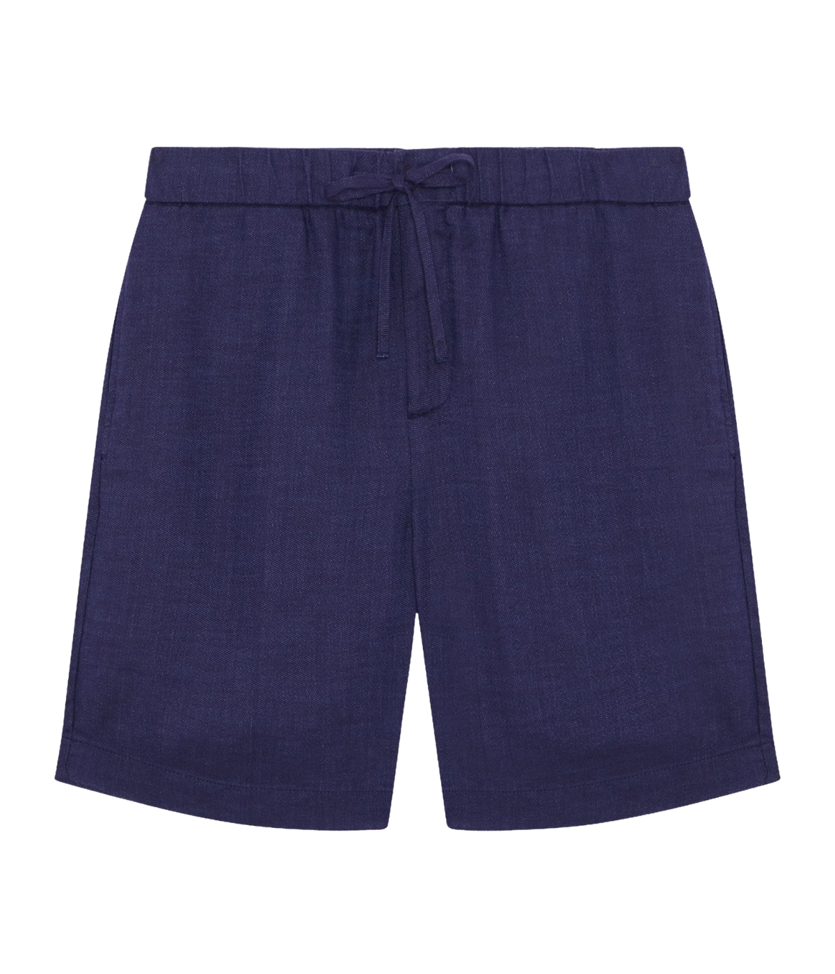 Felipe Linen Shorts in Navy Blue