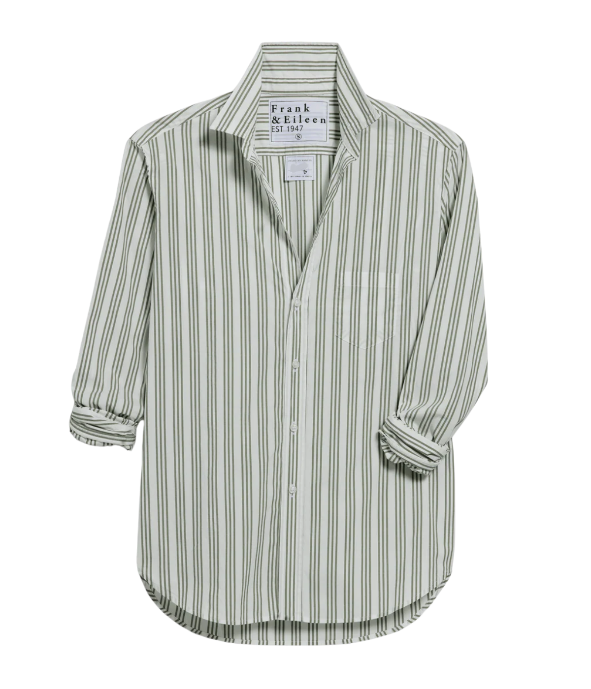 Frank & Eileen Finbar shirt in soft cotton, button-down collar, long sleeves with buttoned cuffs, casual yet polished style