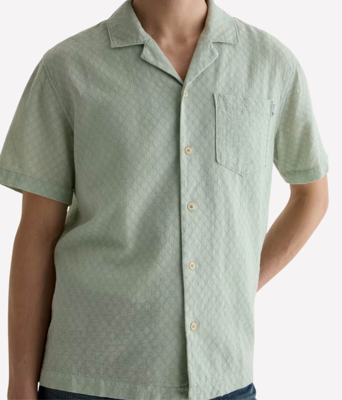 Foster Short Sleeve Shirt in Lime Zest