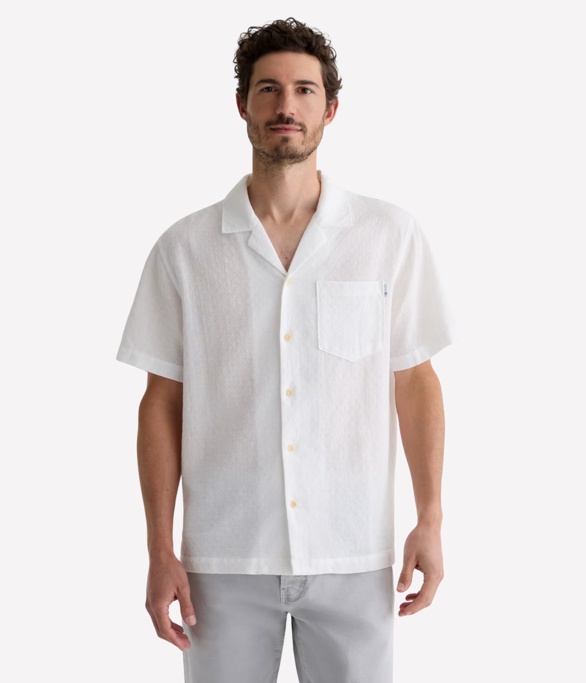 Foster Short Sleeve Shirt in White