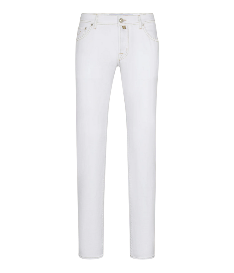 Bard 5 Pkt Slim Fit Bull in Optical White
