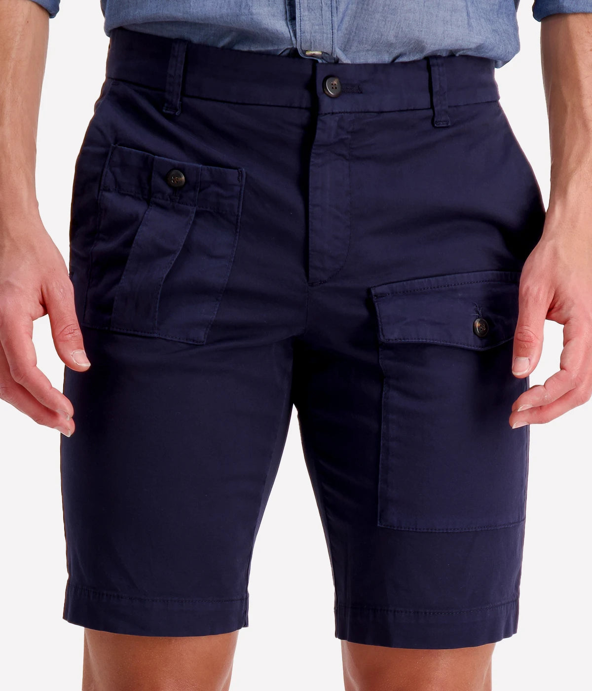 Front Pockets Bermuda in Blue