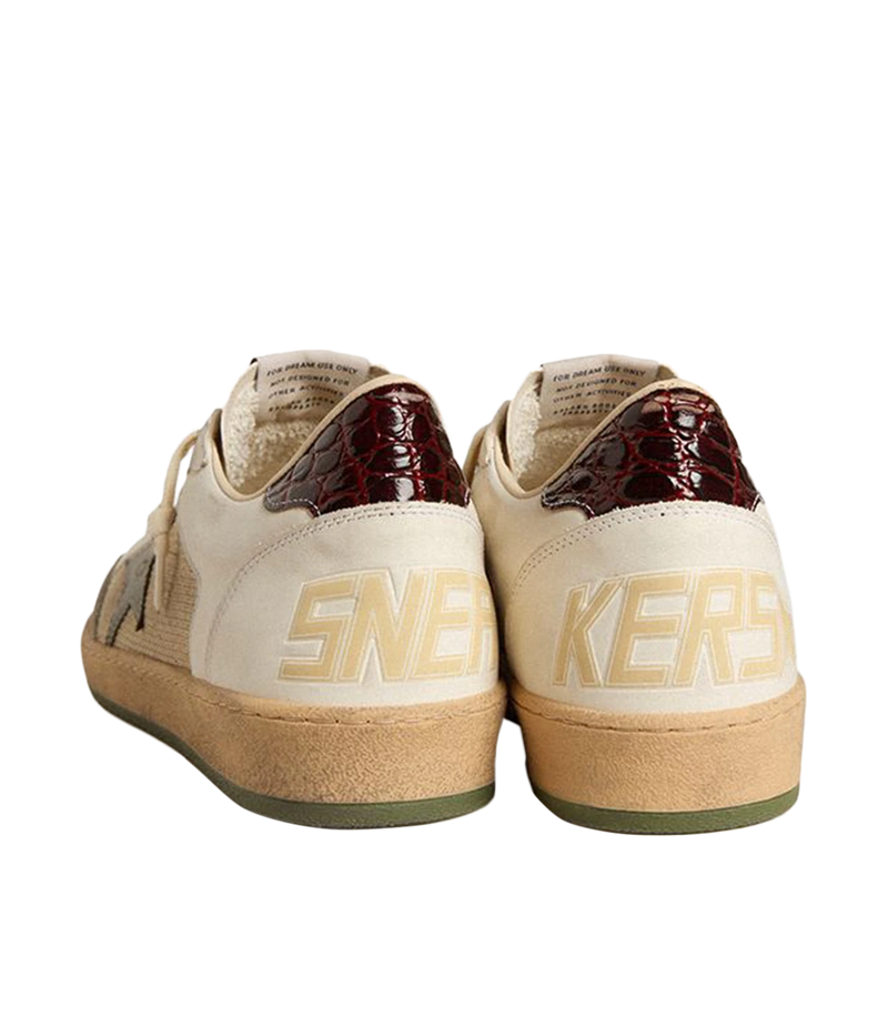 Ball Star Sneaker in Milk, White, Ice & Olive