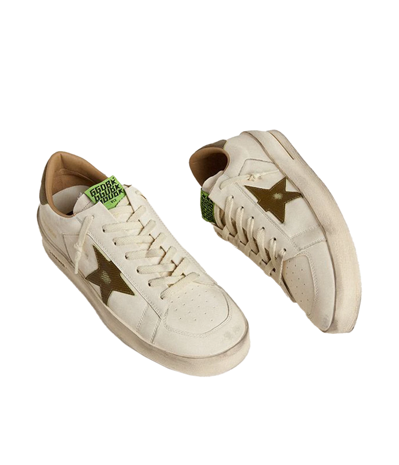 Stardan Sneaker in White & Green