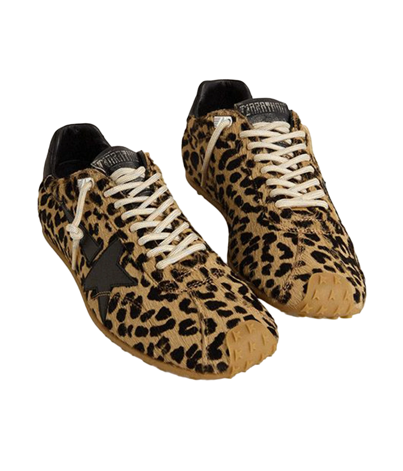 Marathon M70 Sneaker in Brown & Black Leo