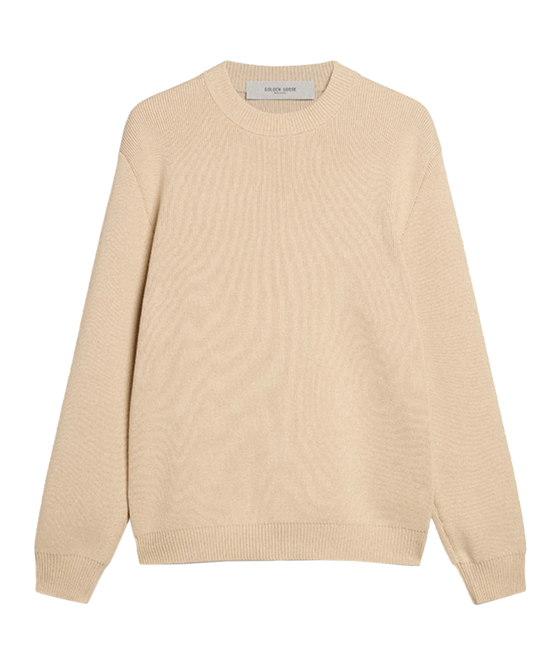 Golden Regular Crew Neck Knit in Travertine