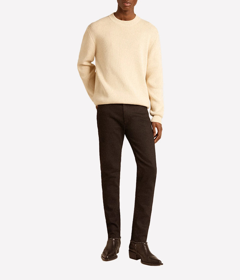 Golden Regular Crew Neck Knit in Travertine