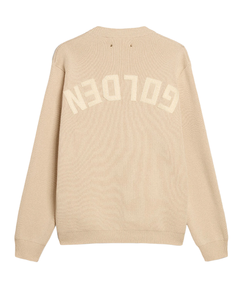 Golden Regular Crew Neck Knit in Travertine
