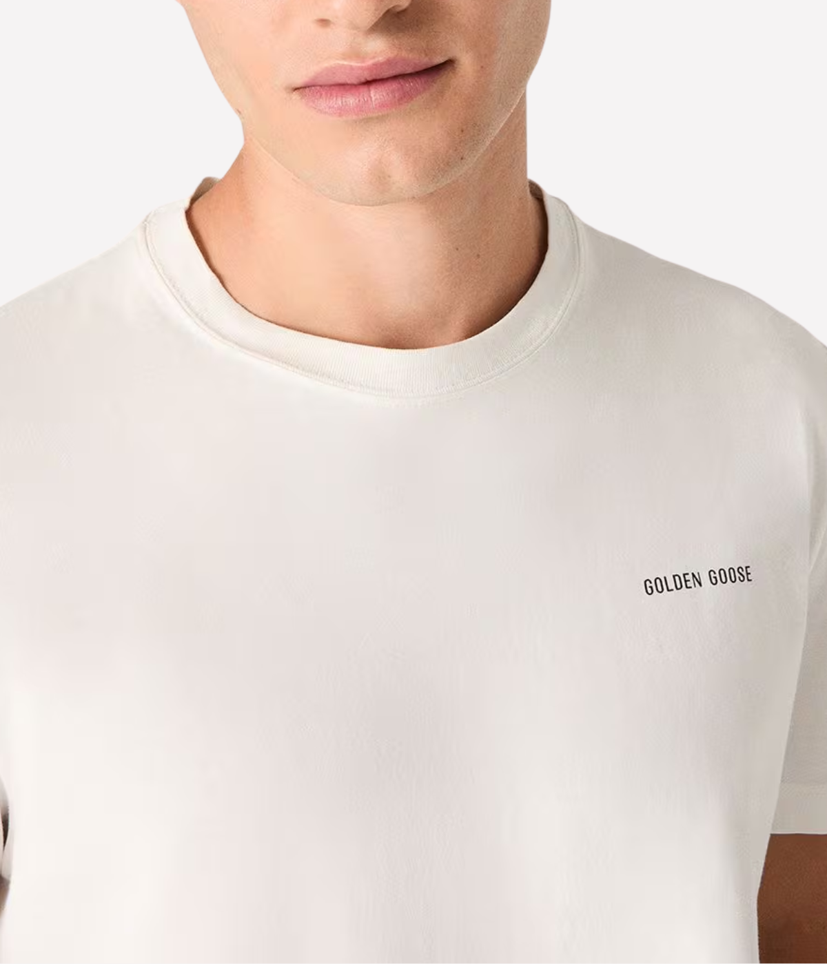 Journey Regular Logo Print T-Shirt in Vintage White