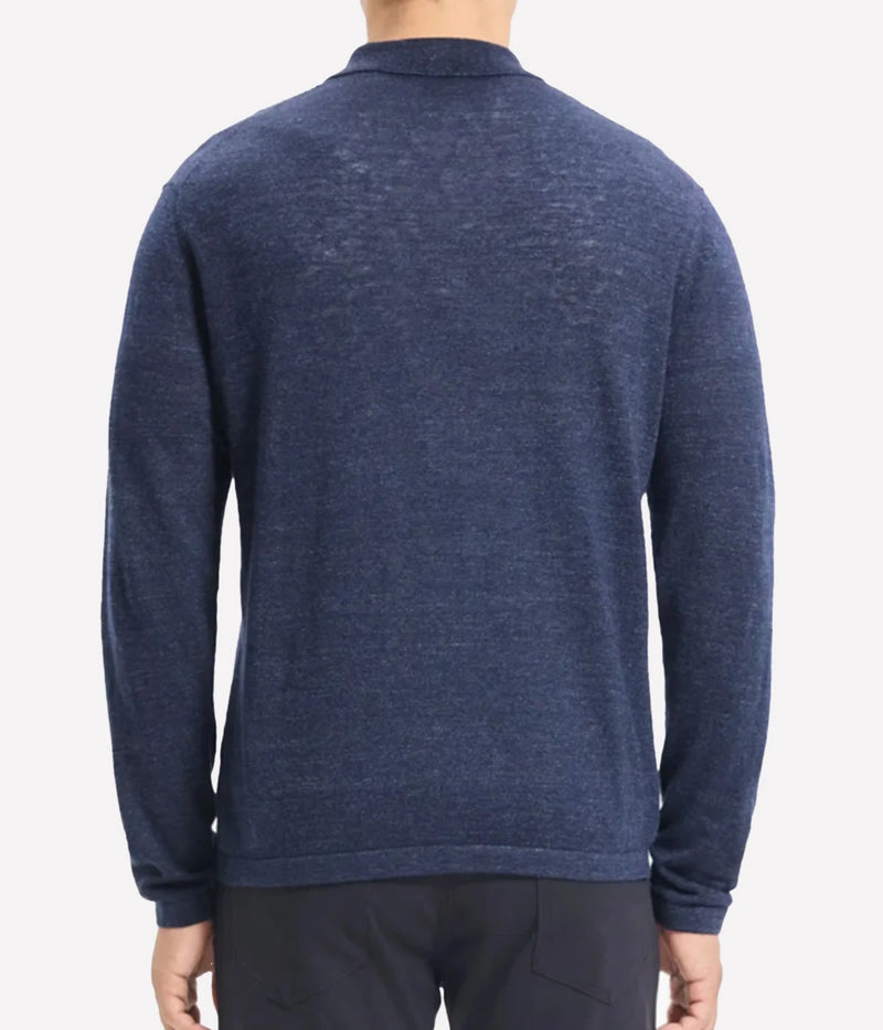 Geon Long Sleeve Knit Shirt in New Baltic