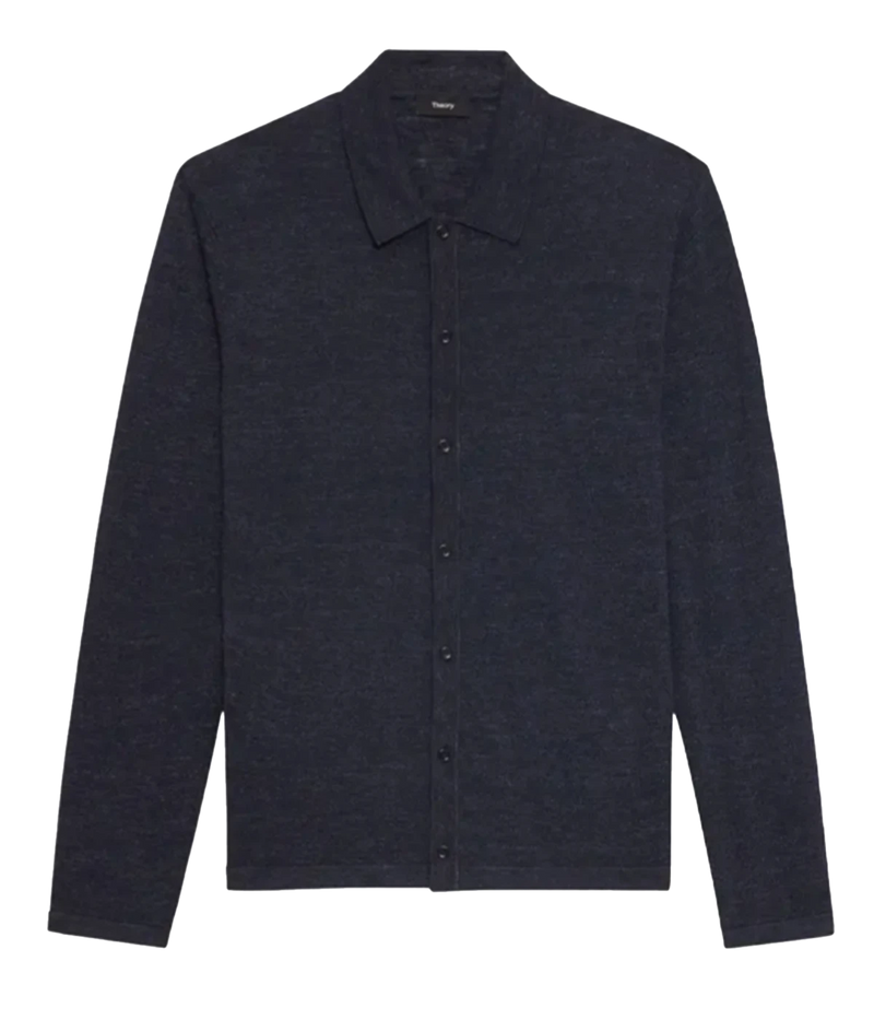 Geon Long Sleeve Knit Shirt in New Baltic