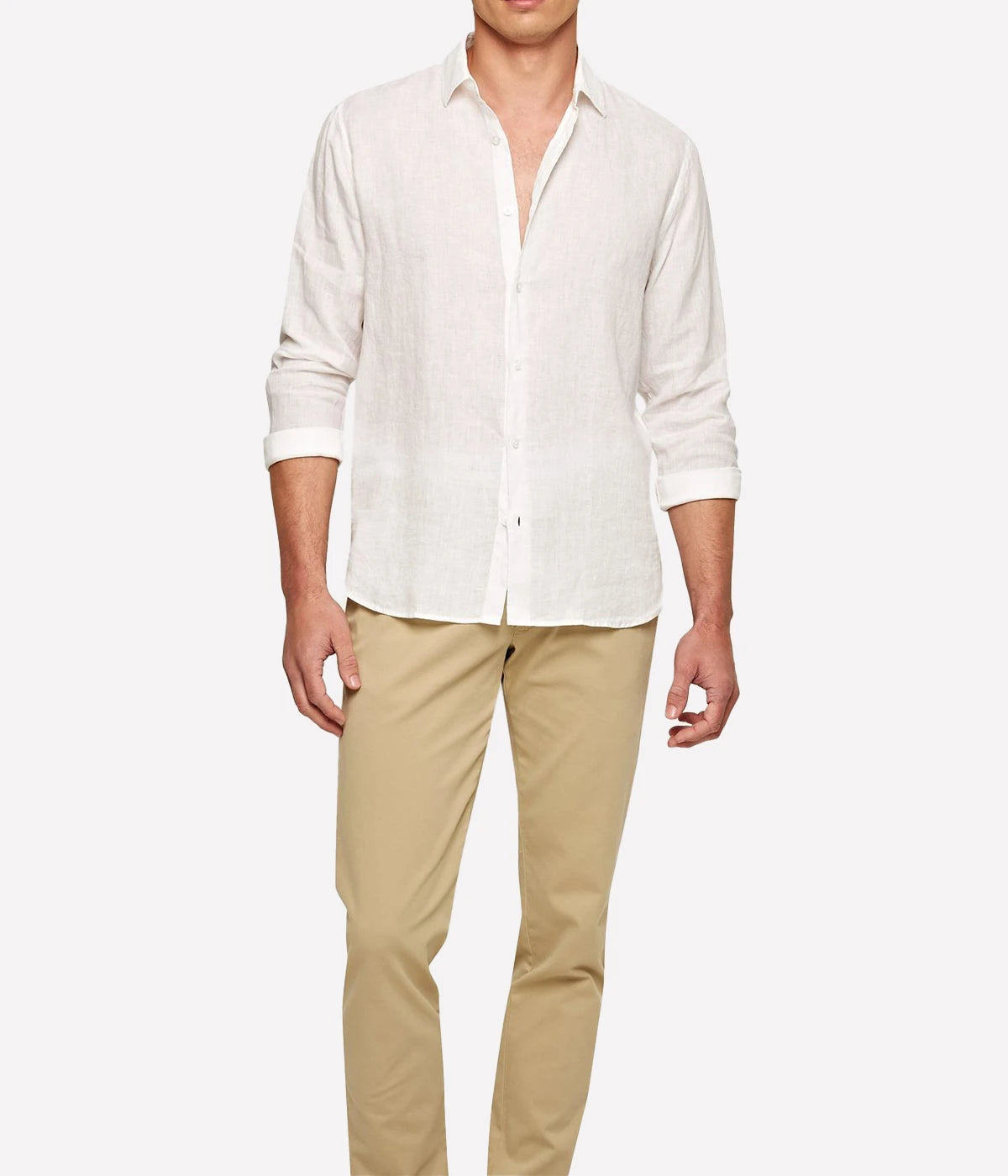 Giles Linen Shirt in White