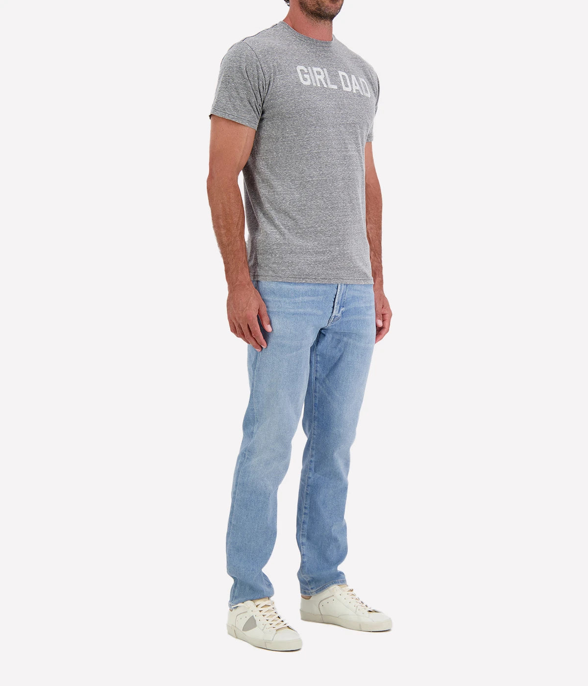 Girl Dad Tee in Grey