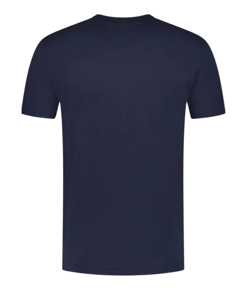 Jacob Cohen navy blue cotton crewneck T-shirt with a subtle logo on the front, styled for effortless luxury.
