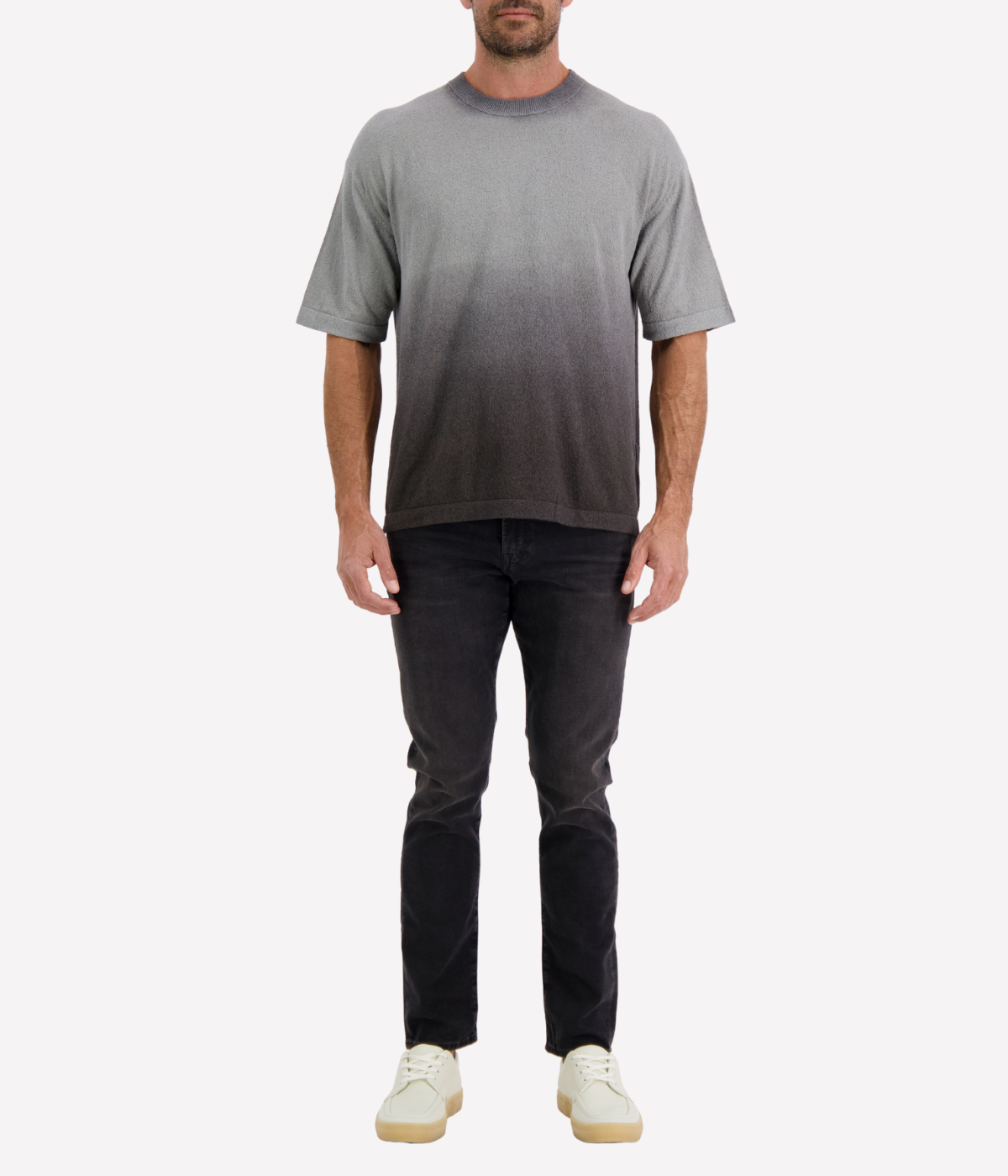 Girocollo Comfy Fit Tee in Nero