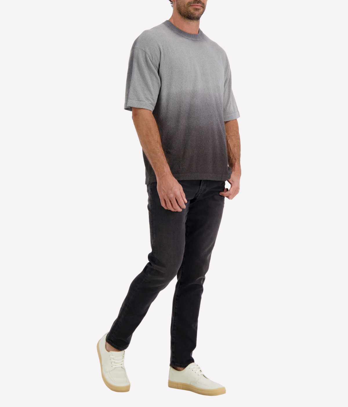 Girocollo Comfy Fit Tee in Nero