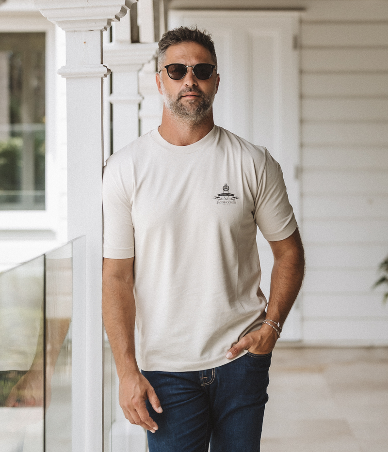 Girocollo Costina T-Shirt in Light Grey