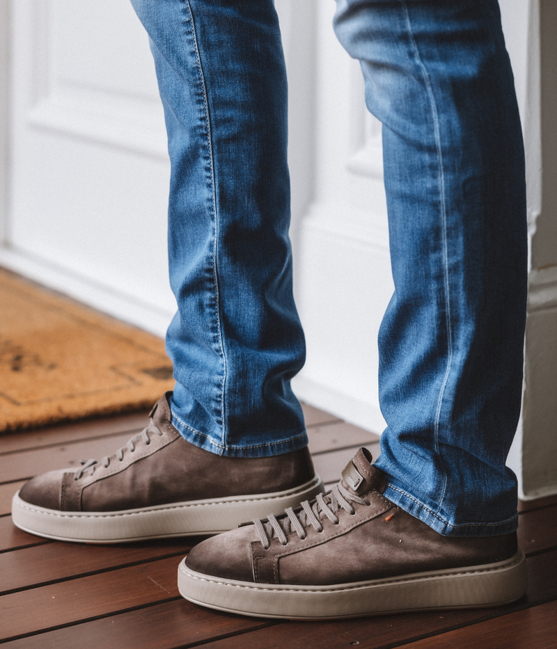 Godfrey Sneaker in Beige Suede