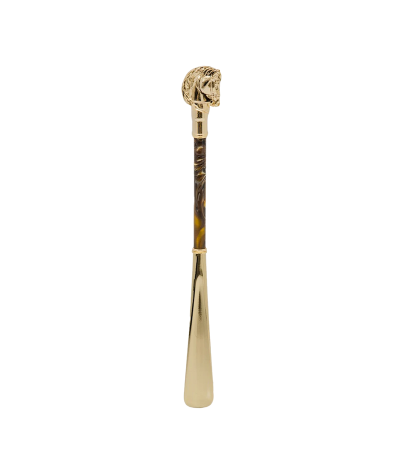 Horse Shoe Horn in Gold