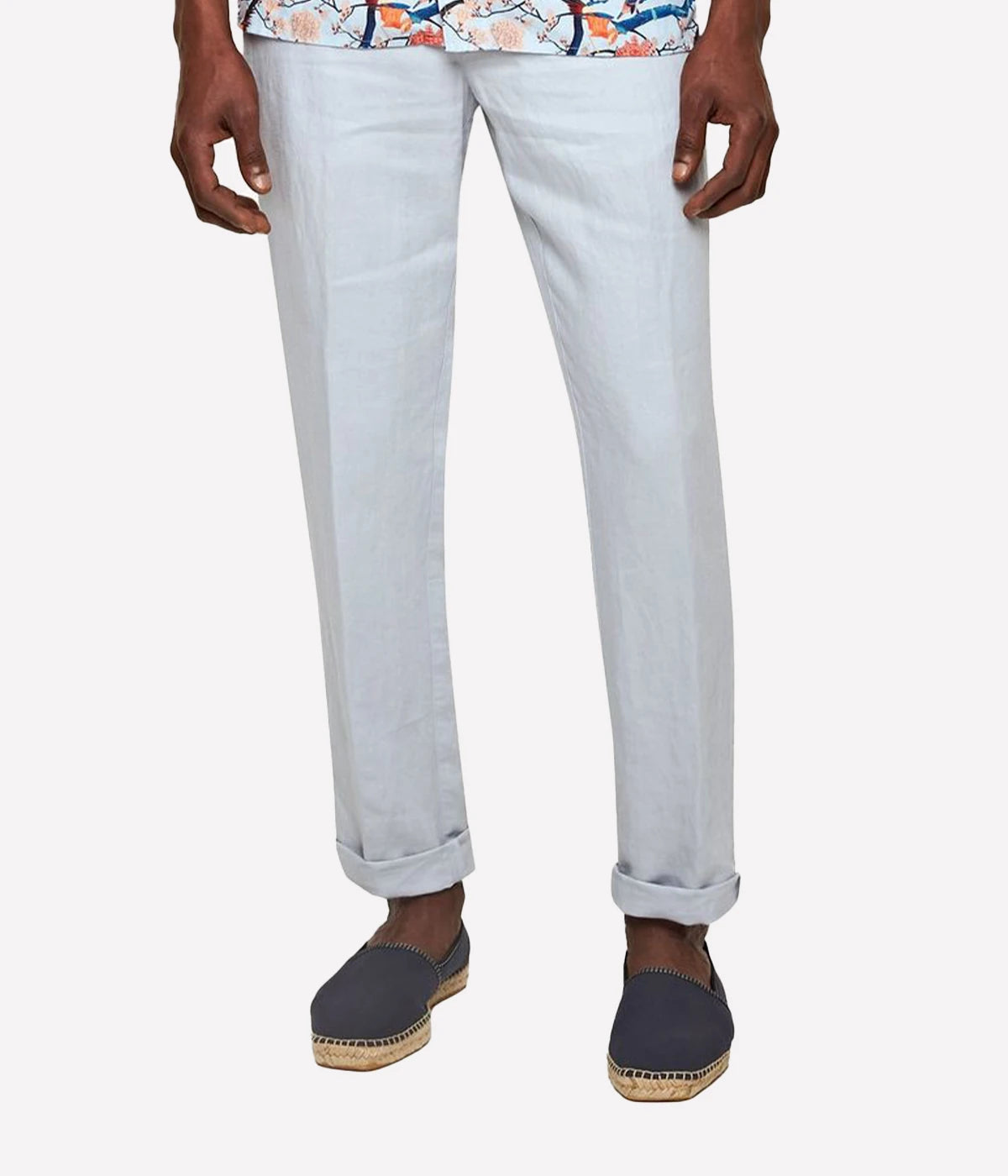 Griffon Linen Pant in Light Island Sky