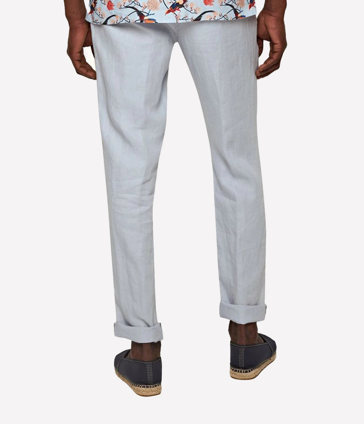 Griffon Linen Pant in Light Island Sky