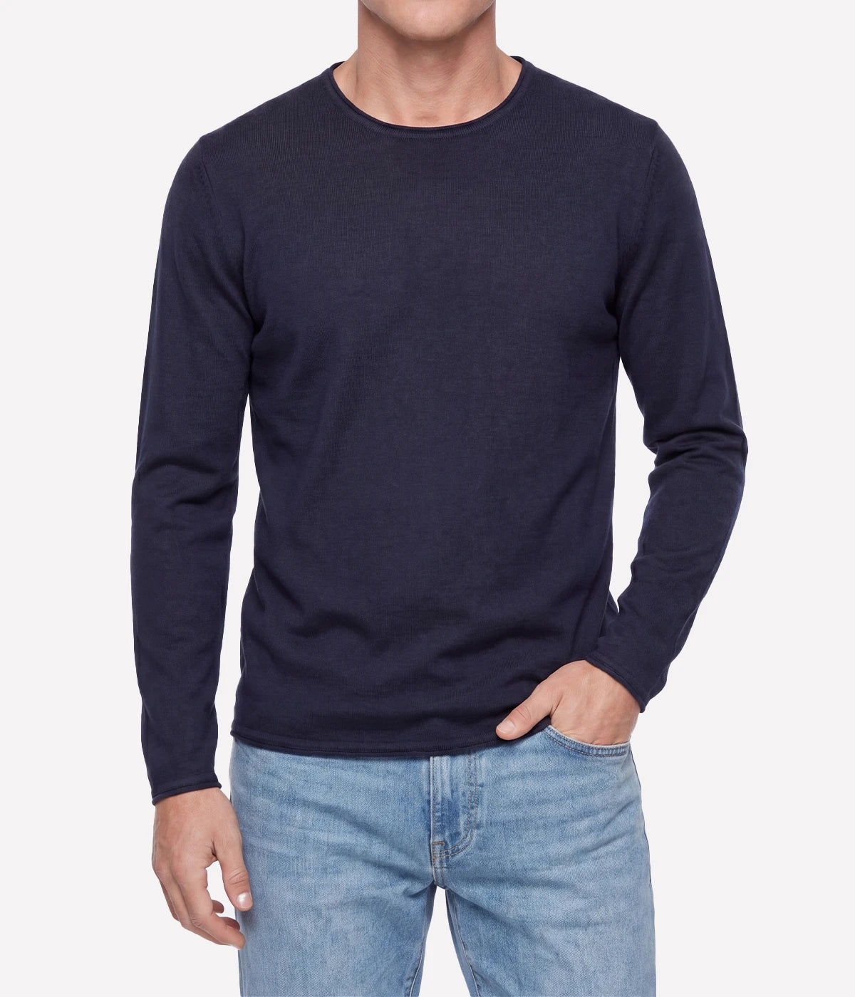 Knitted Pullover in NAVY