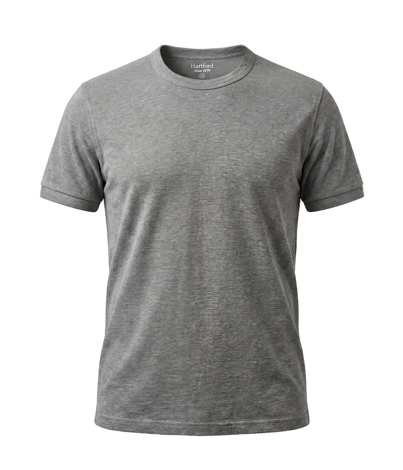 Knitted T Shirt in ARMY