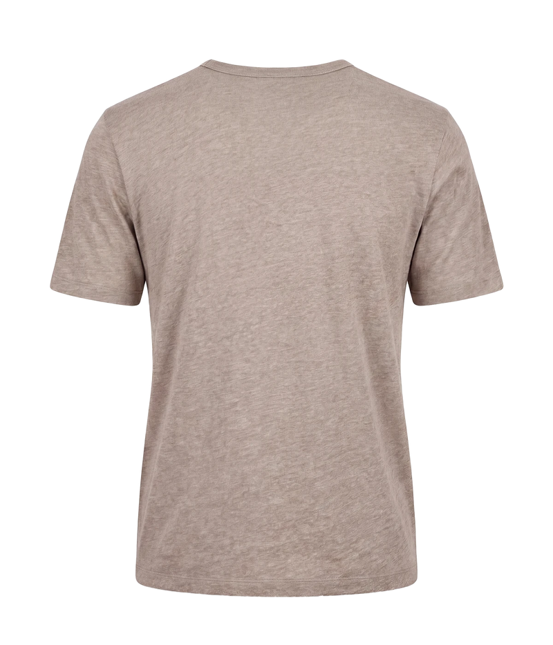 Knitted T Shirt in SAND