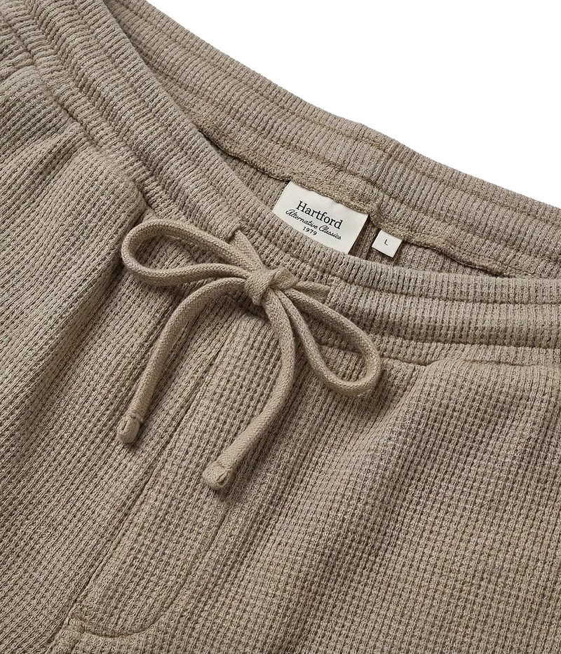 Knitted Waffle Bermunda in ELEPHANT