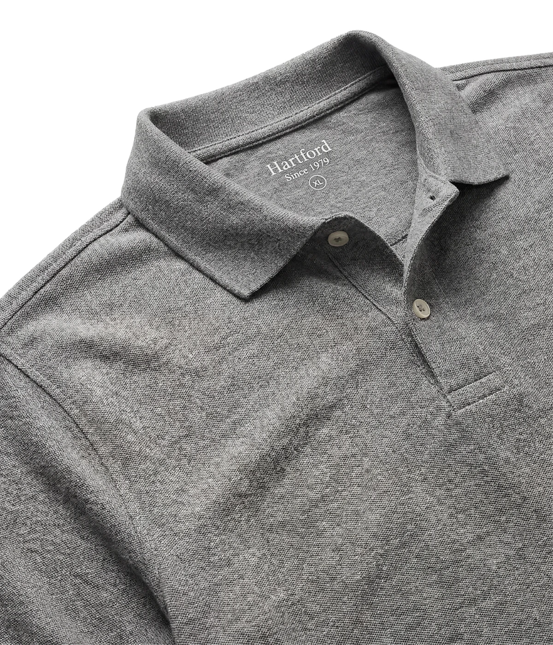 Men Knitted Polo in ARMY