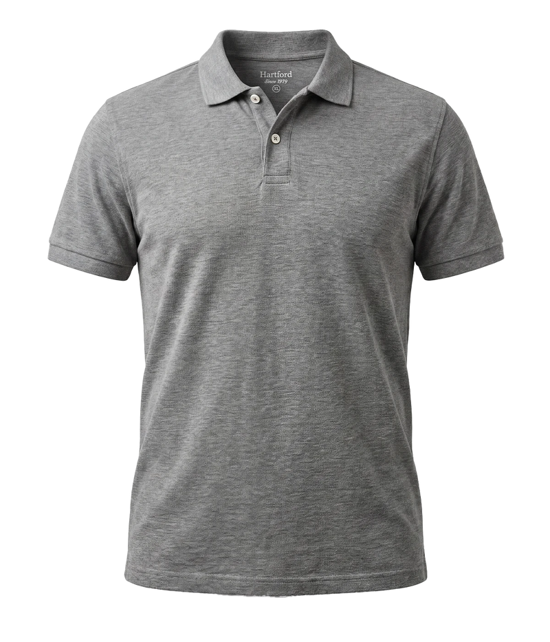 Men Knitted Polo in ARMY