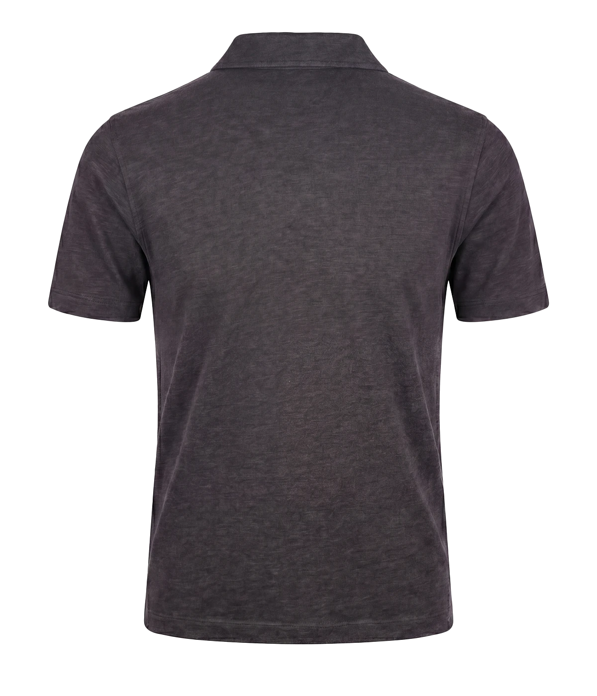 Men Knitted Polo in Thunder