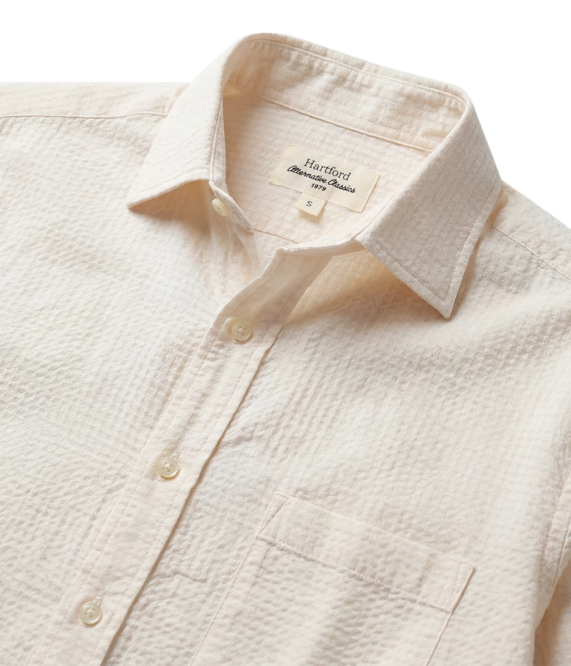 Paul Woven Shirt in Off White