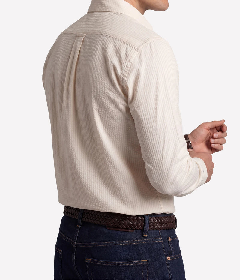 Paul Woven Shirt in Off White