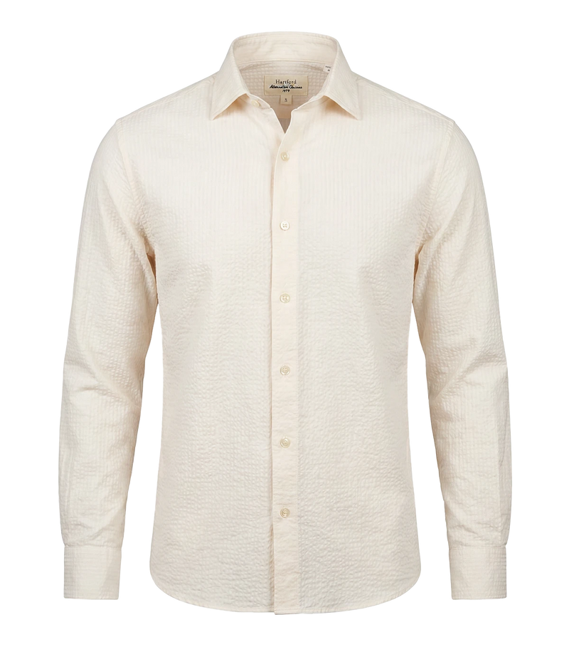 Paul Woven Shirt in Off White