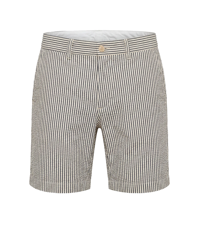 Taylor Woven Short in Blue and Cream