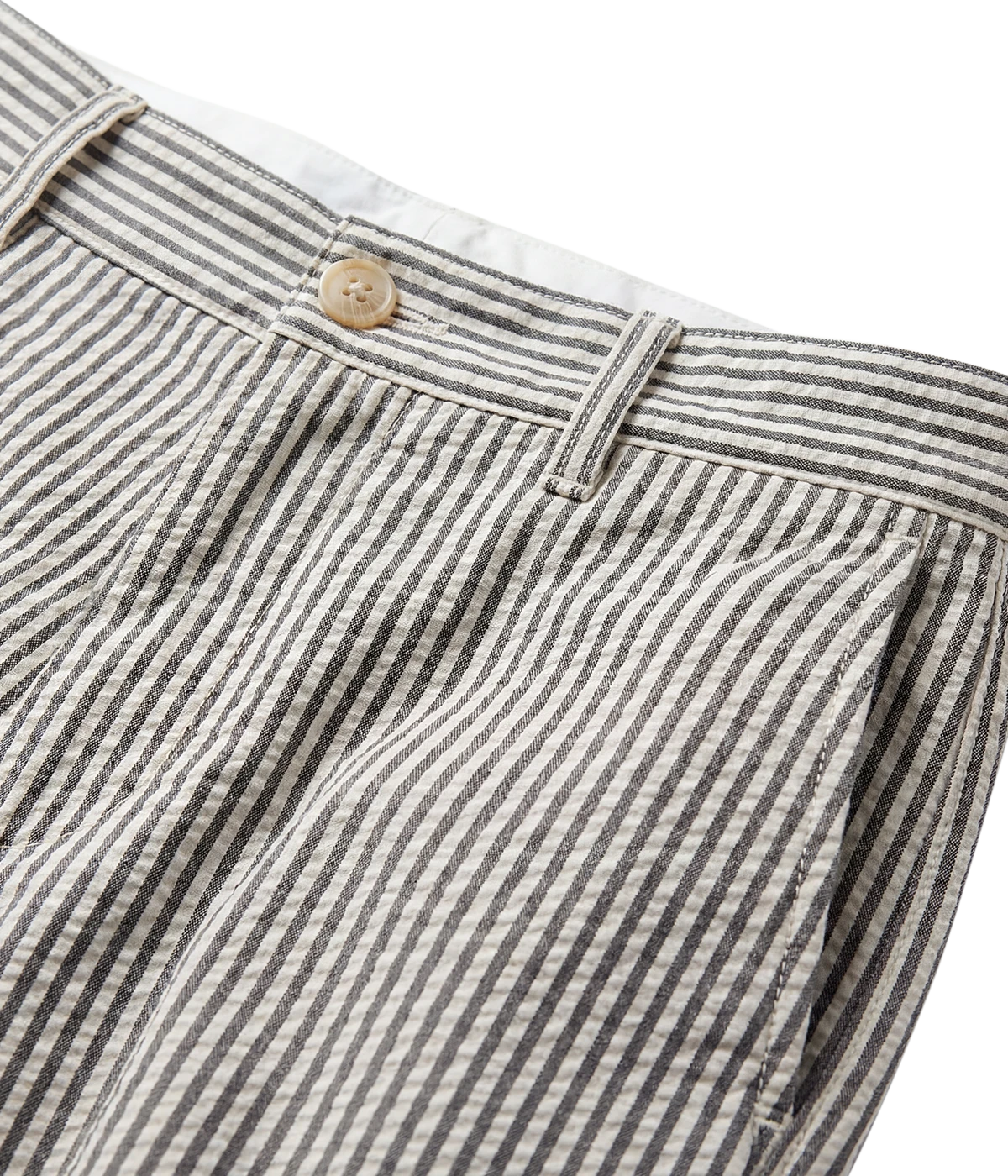 Taylor Woven Short in Blue and Cream