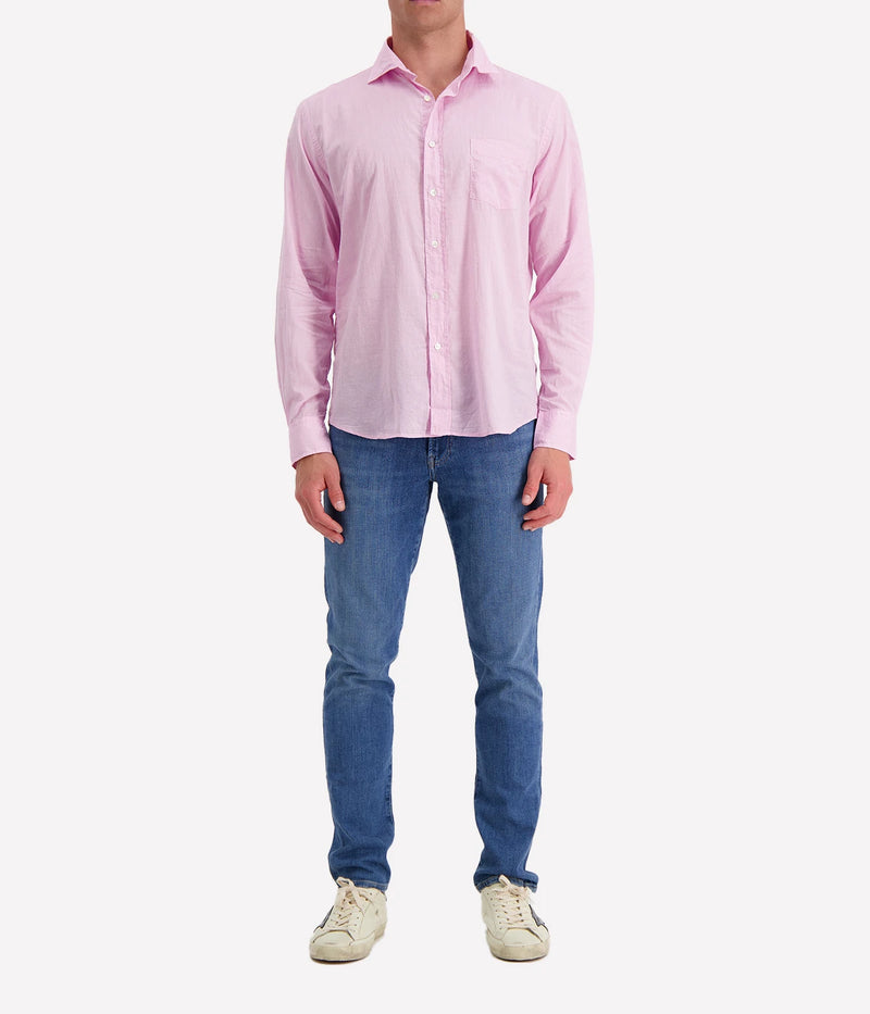 Paul Woven Shirt in Pink