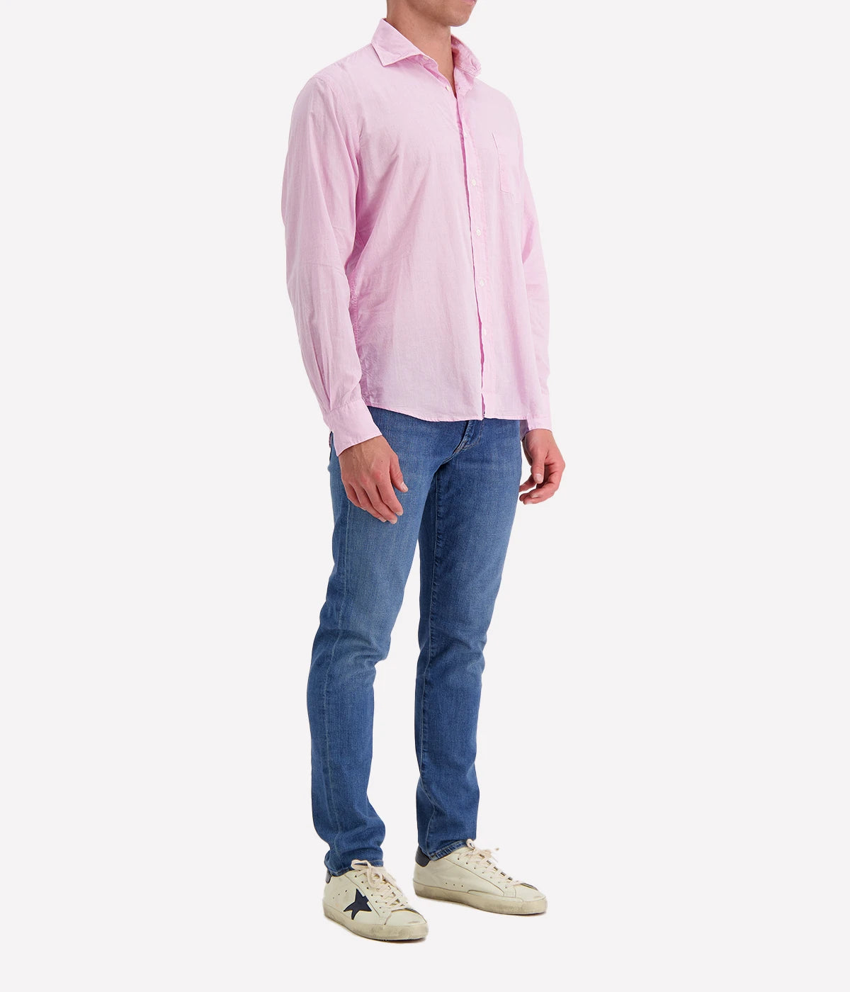 Paul Woven Shirt in Pink