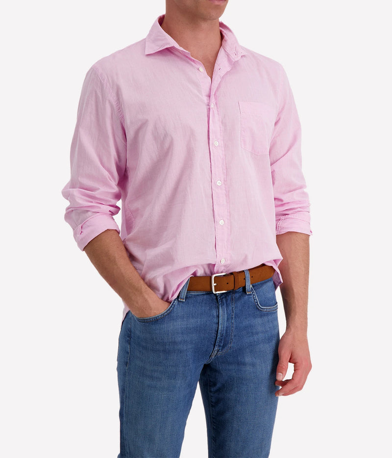 Paul Woven Shirt in Pink