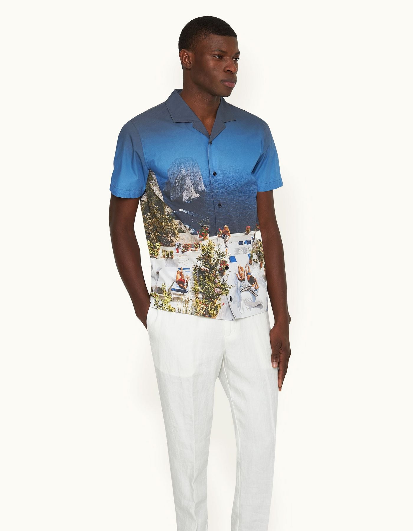 Hibber Photographic Woven Shirt in Terrace