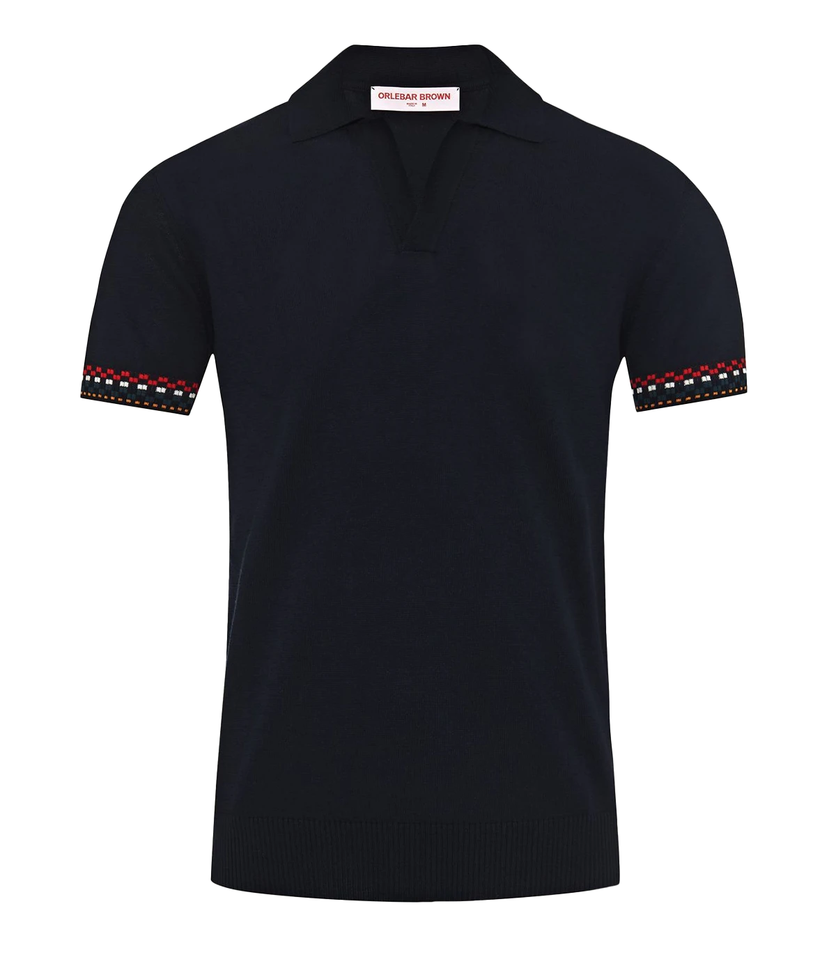 Horton OB Checkerboard Polo in Night Iris