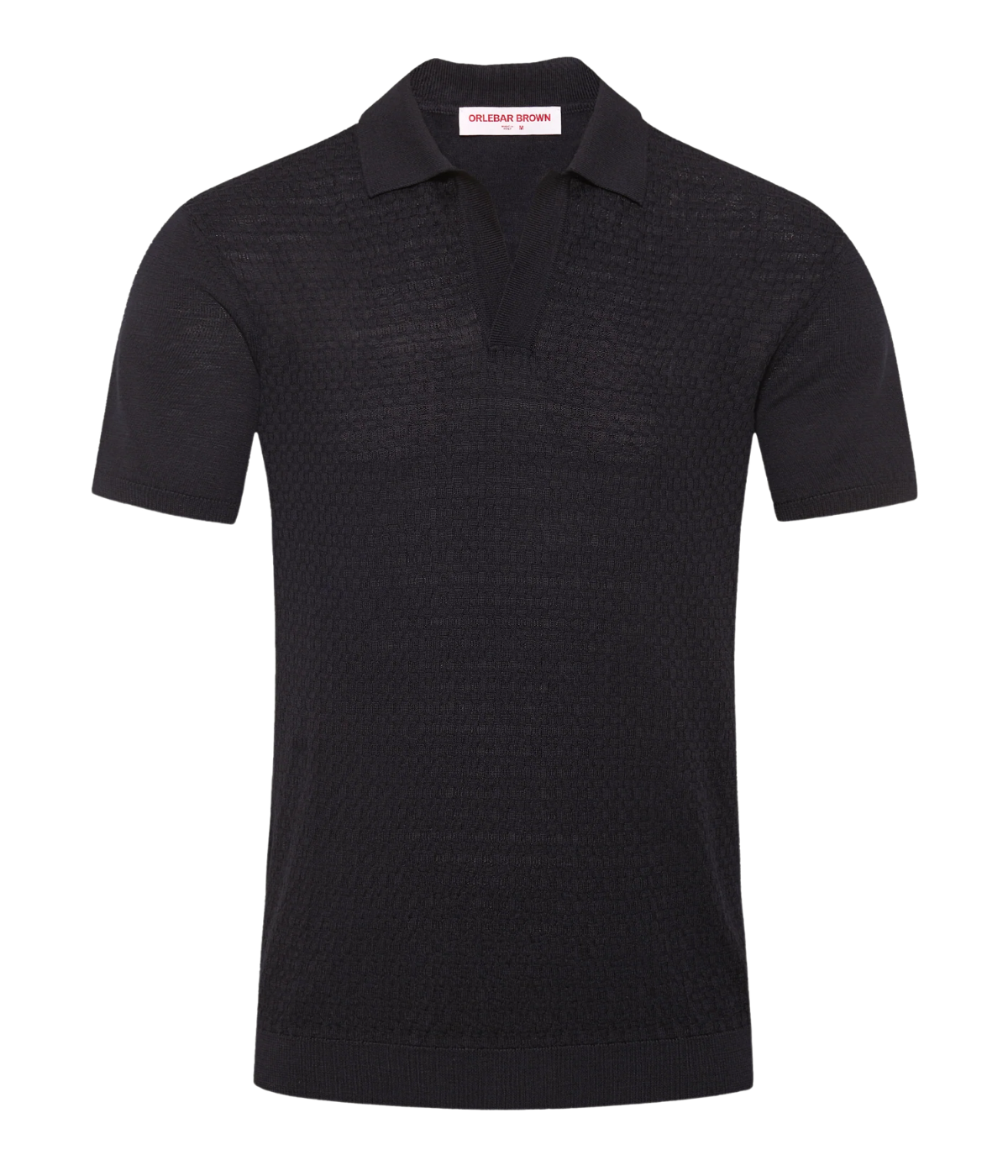 Horton Silk Cotton Polo in Night Iris